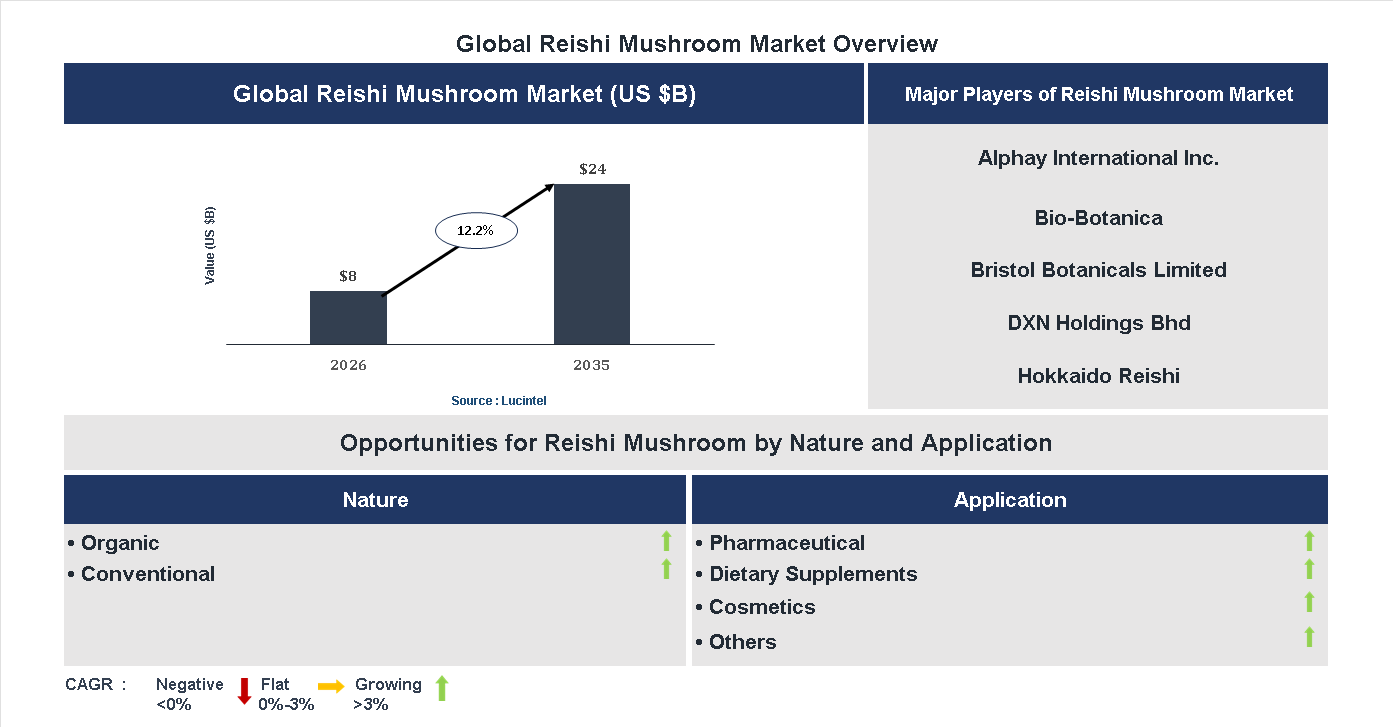Reishi Mushroom Market Trends and Forecast Reishi Mushroom Market Trends and Forecast